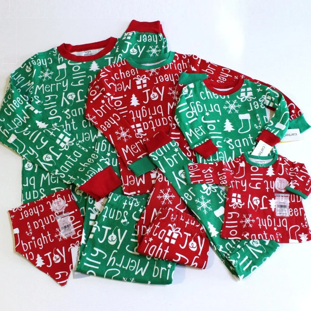 Carter's Boy Girl Unisex Bandana Bib Matching PJs